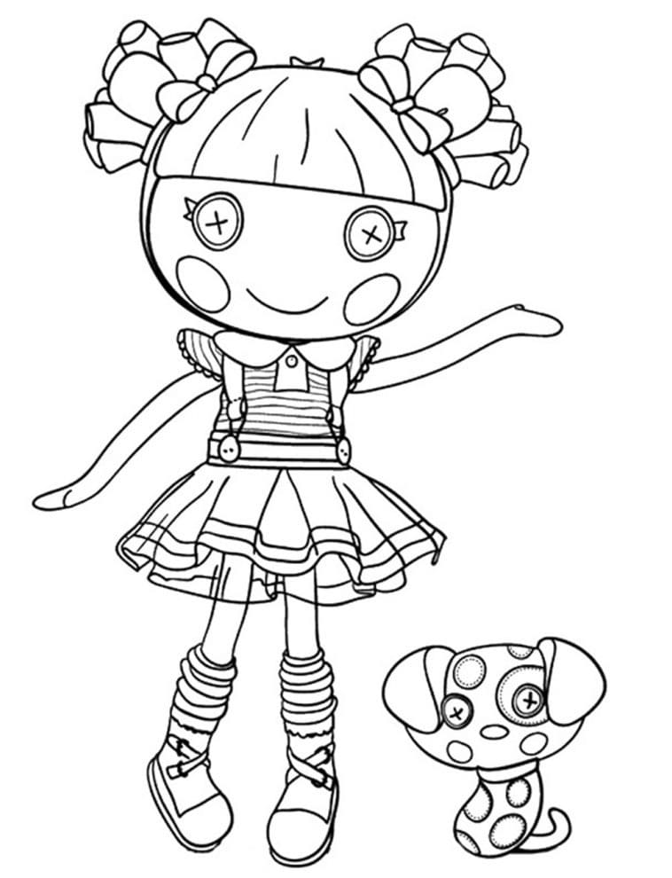 Desenho de Lalaloopsy para Colorir Fácil