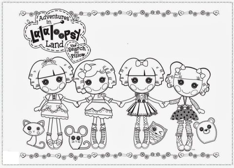 Desenho de Lalaloopsy Personagens Infantis