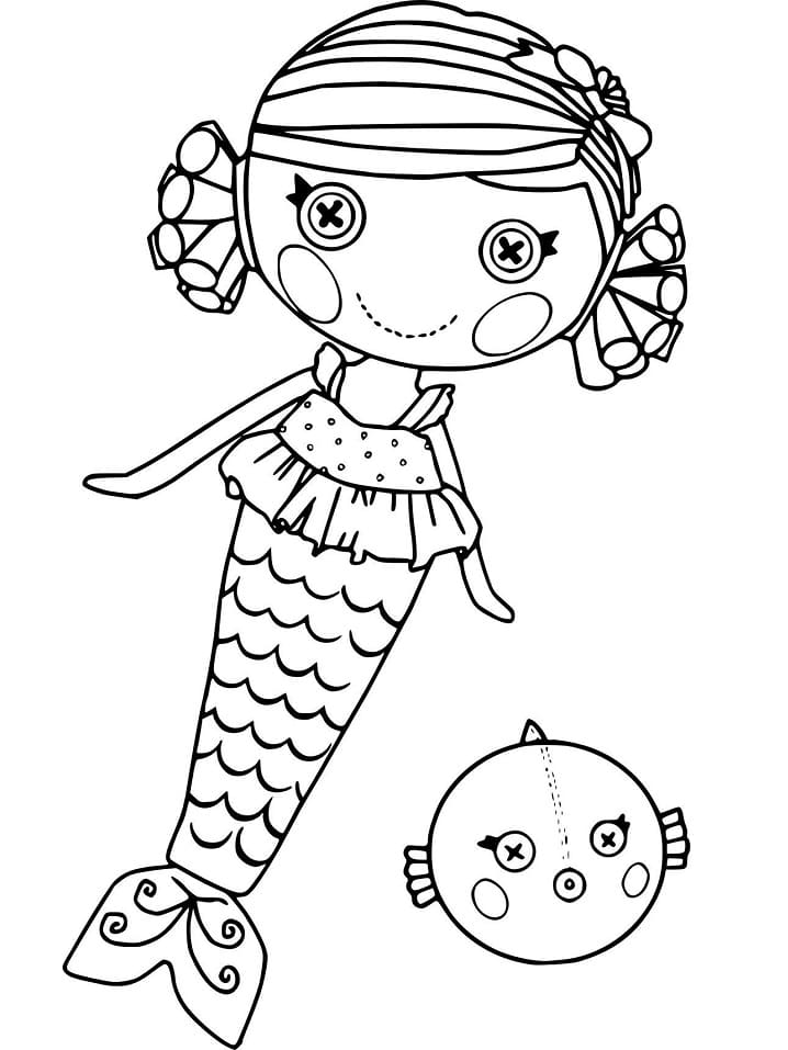 Desenho de Lalaloopsy Pintura Lápis de Cor