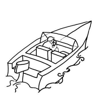 Desenho de Lancha Pdf grátis