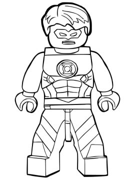 Desenho Df Lego do Lanterna Verde e para Colorir