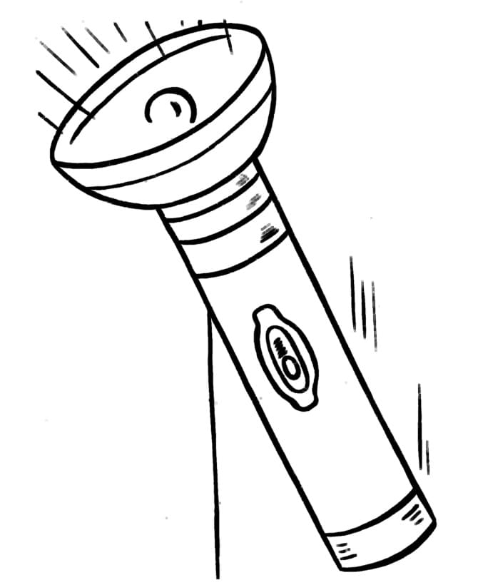 Desenho de Lanterna Moderno para Colorir