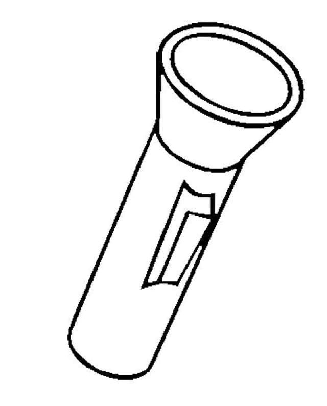 Desenho de Lanterna Normal para Colorir