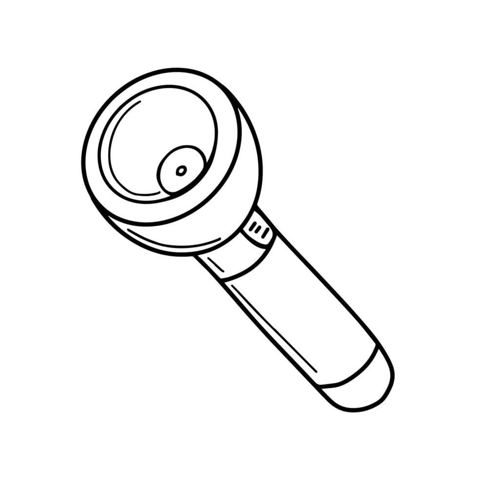 Desenho de Lanterna para Colorir