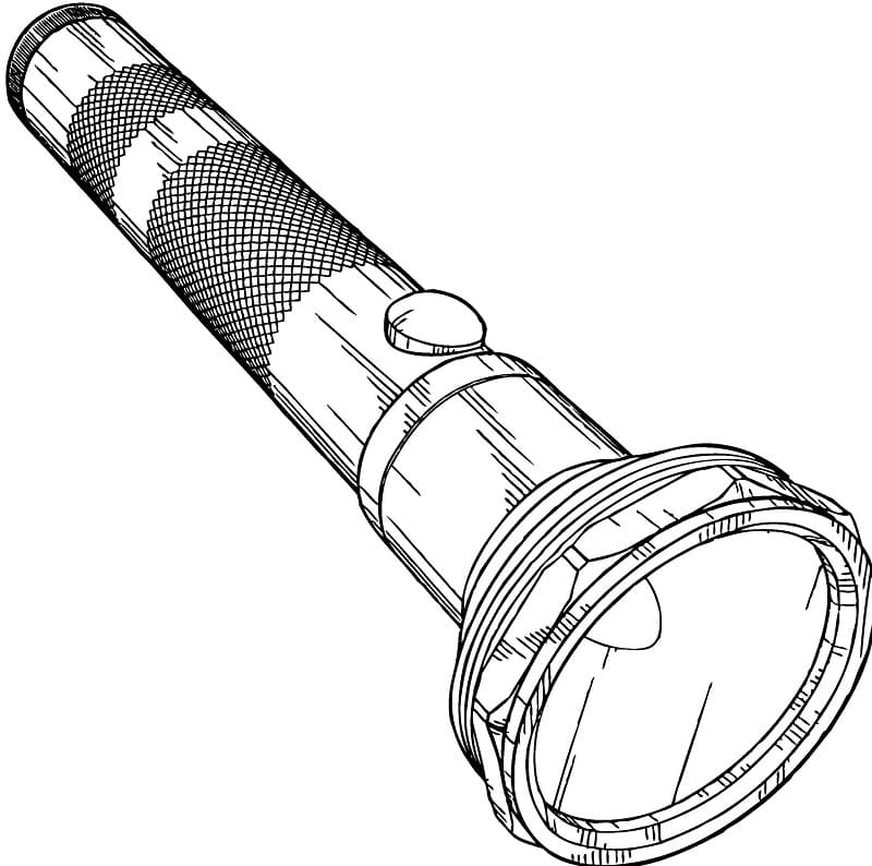 Desenho de Lanterna Velha para Colorir
