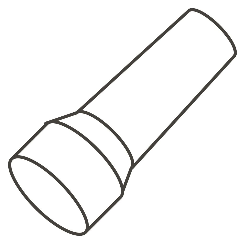 Desenho de uma Lanterna Simples para Colorir