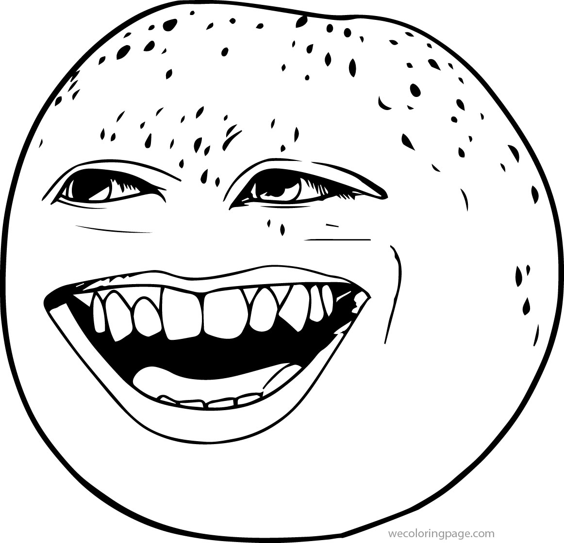 Desenho de Laranja para Colorir