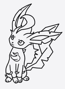Desenho de Leafeon Pokemon Imagem grátis