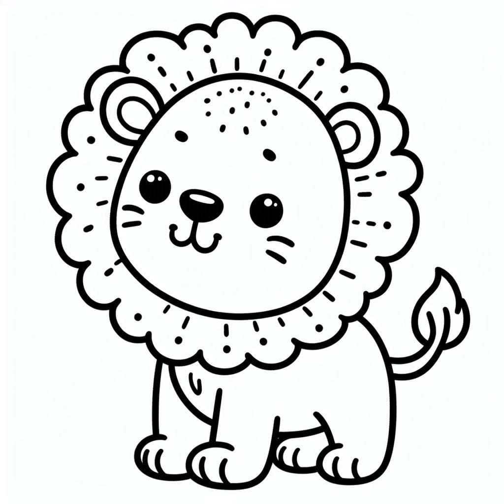 Desenhos de Leãozinho para Colorir