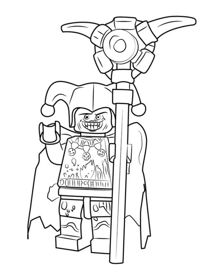 Desenho de Jestro de Lego Nexo Knights para Colorir