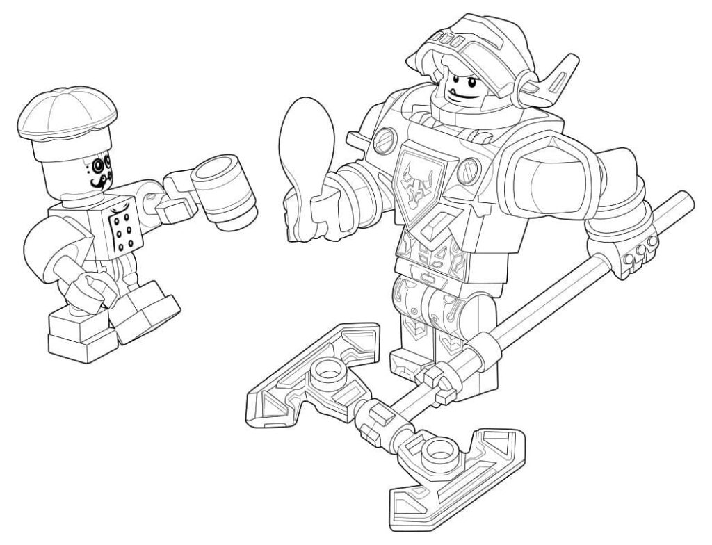 Desenho de Nexo Knights 1 para Colorir