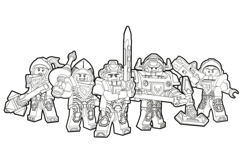 Desenho de Nexo Knights para Colorir