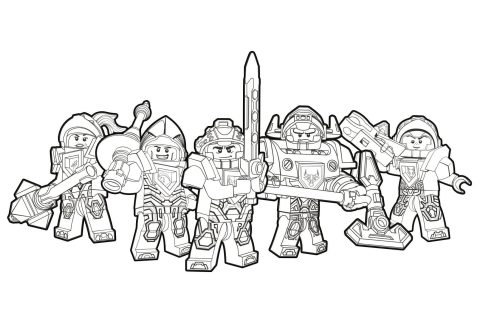 Desenho de Nexo Knights para Colorir
