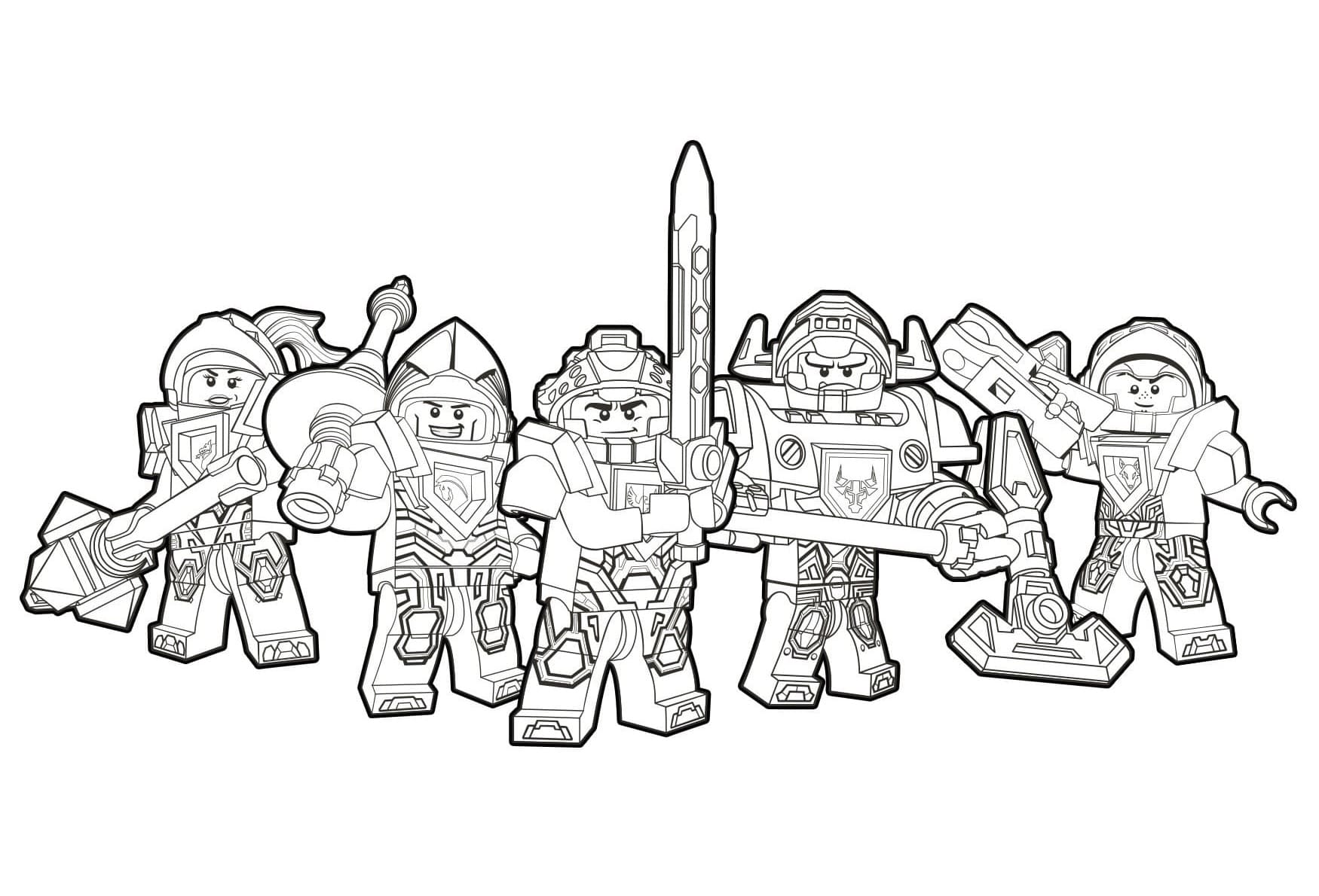 Desenho de Nexo Knights para Colorir