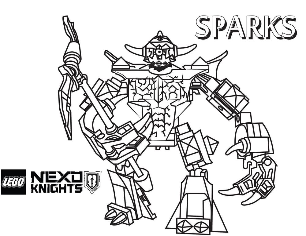 Desenhos de Lego Nexo Knights para Colorir