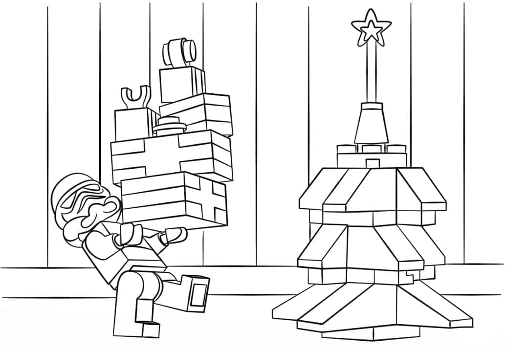 Desenho de Lego Star Wars para Crianças de 3 Anos para Colorir