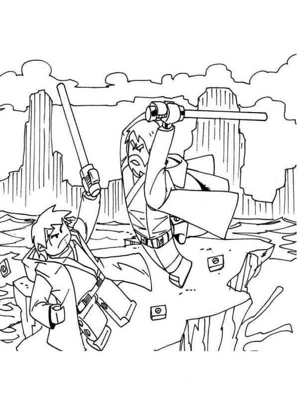 Desenho de Lego Star Wars para Crianças para Colorir