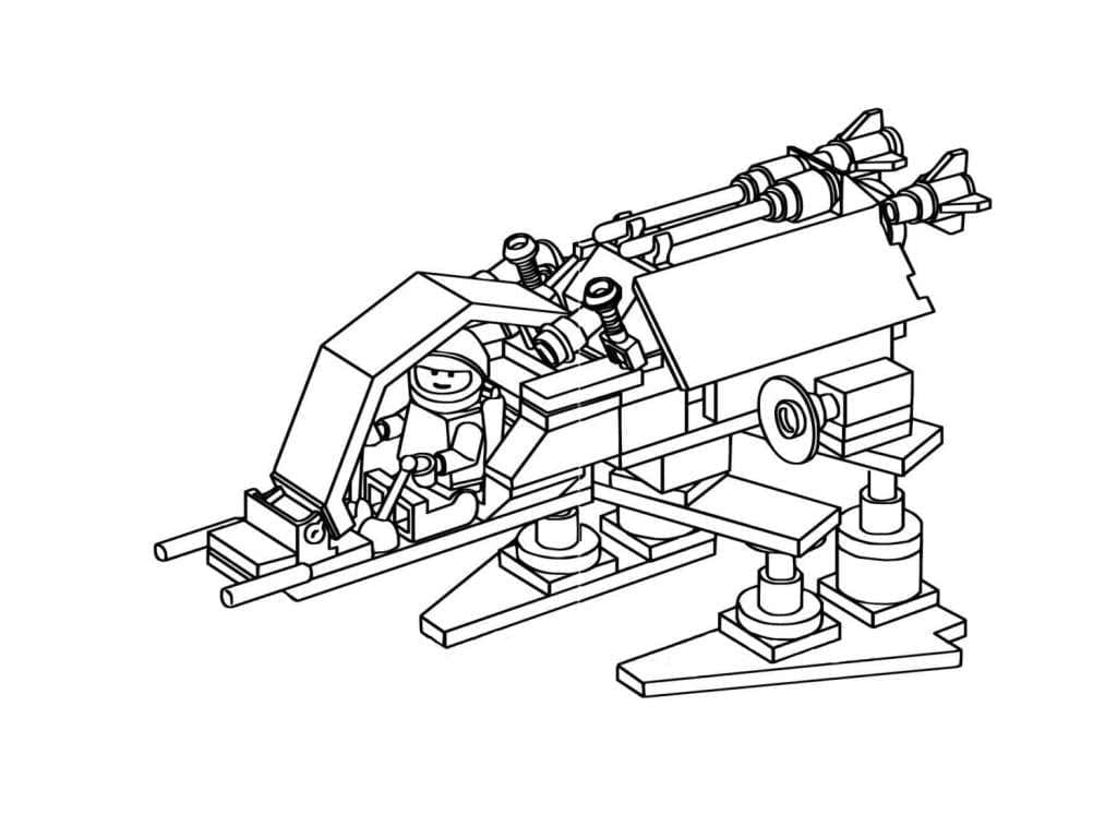 Desenho de Pintura de Lego Star Wars para Colorir