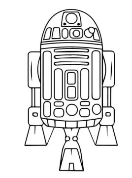 Desenho de R2 D2 de Lego Star Wars para Colorir