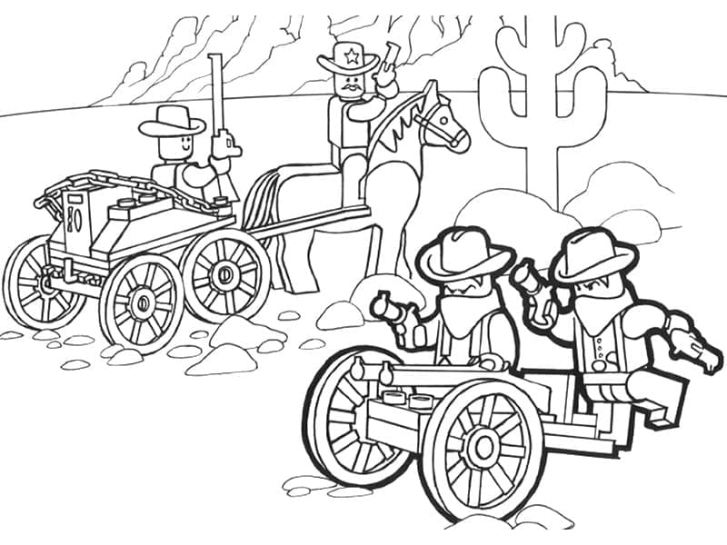 Desenho de Lego Grátis para Colorir