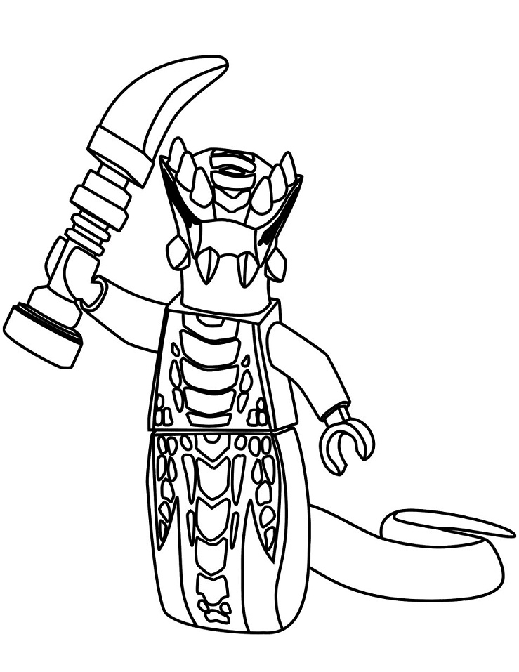 Desenho de Lego Grátis para Imprimir e Colorir