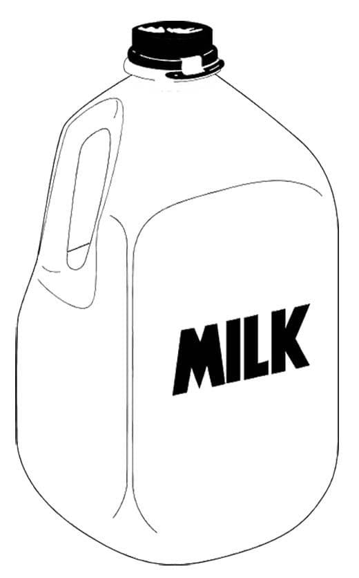 Desenho de Galão de Leite para Colorir