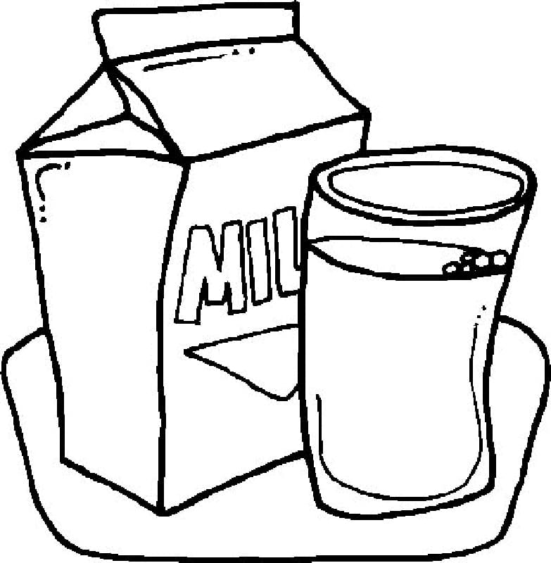 Desenho de Leite Baixar Imprimivel