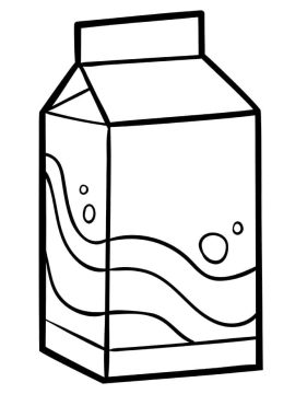 Desenho de Leite para crianças para Colorir