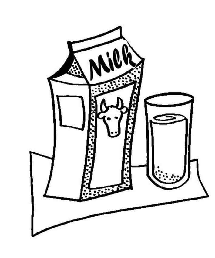 Desenho de Leite Pdf Grátis