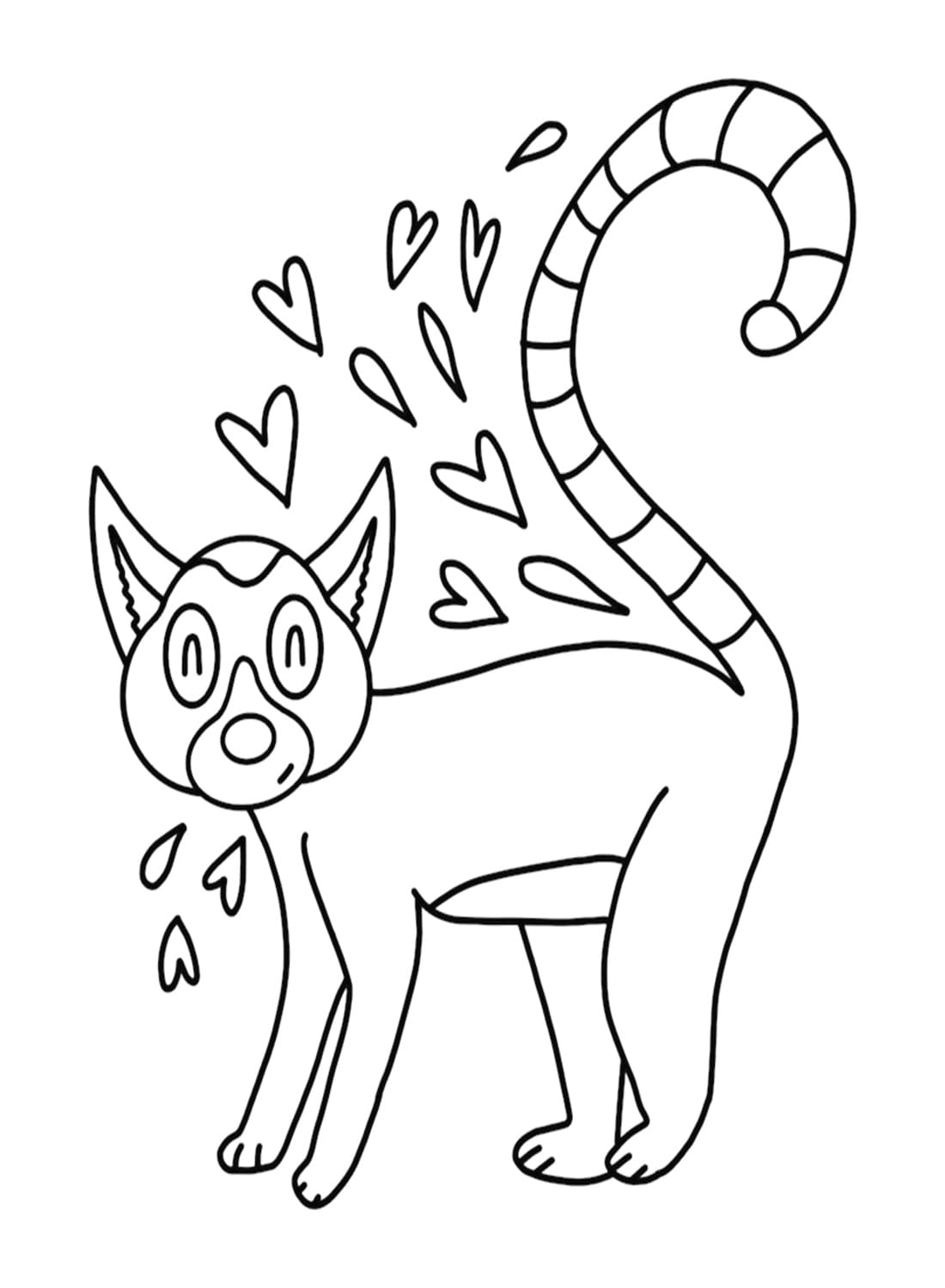 Desenho de Lemure Imprimivel para Colorir