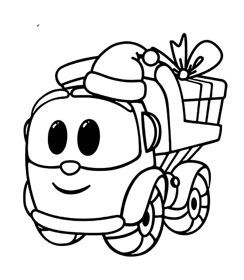 Desenho de Leo o Caminhão Brinquedo para Imprimir