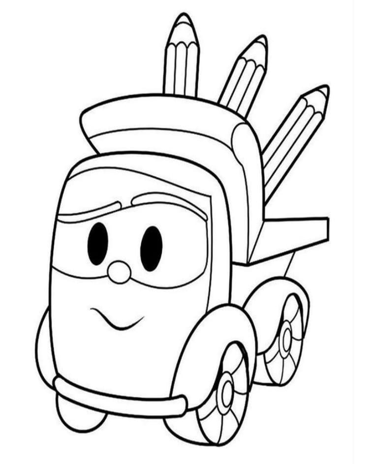 Desenho de Leo o Caminhão Desenhos Educativos