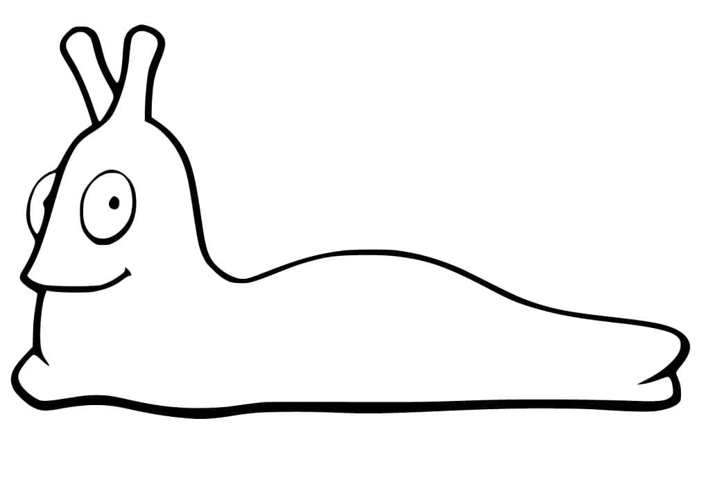 Desenho de Lesma Grátis para Colorir
