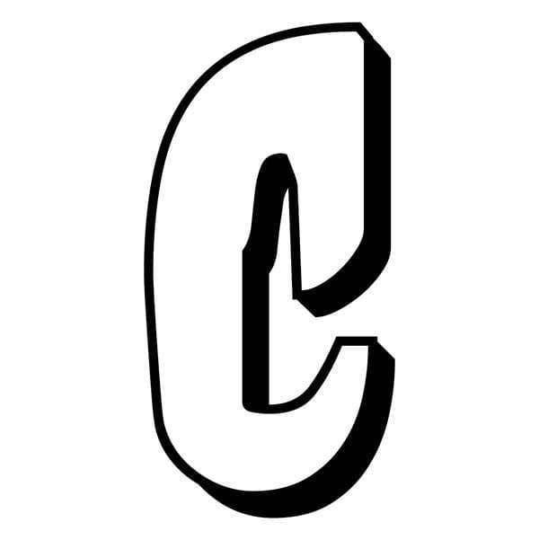 Desenho de a Letra C para Colorir