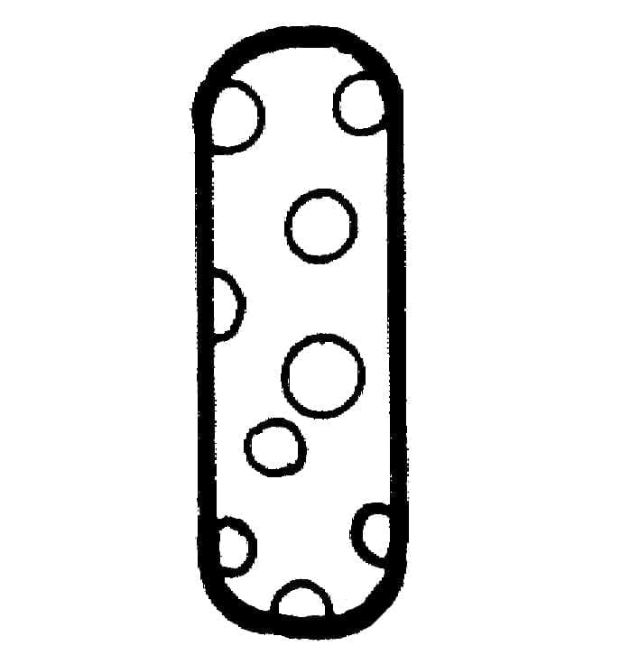 Desenho de Letra I Fofa para Colorir
