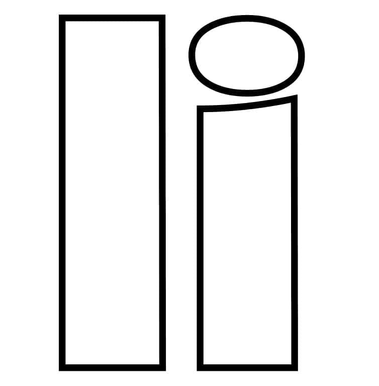 Desenhos de Letra I para Colorir
