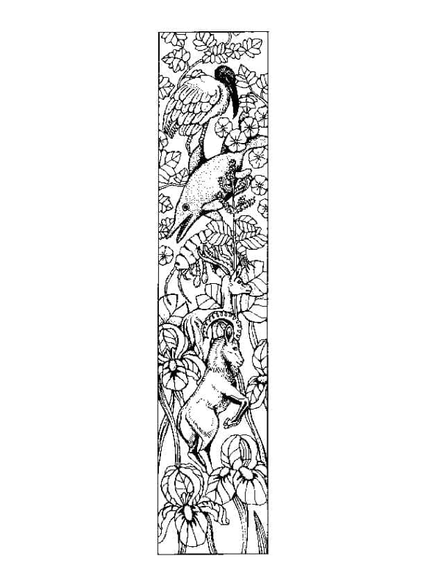 Desenho de Maravilhosa Letra I para Colorir