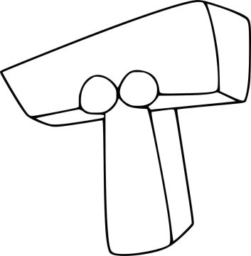 Desenho de Letra T para crianças para Colorir