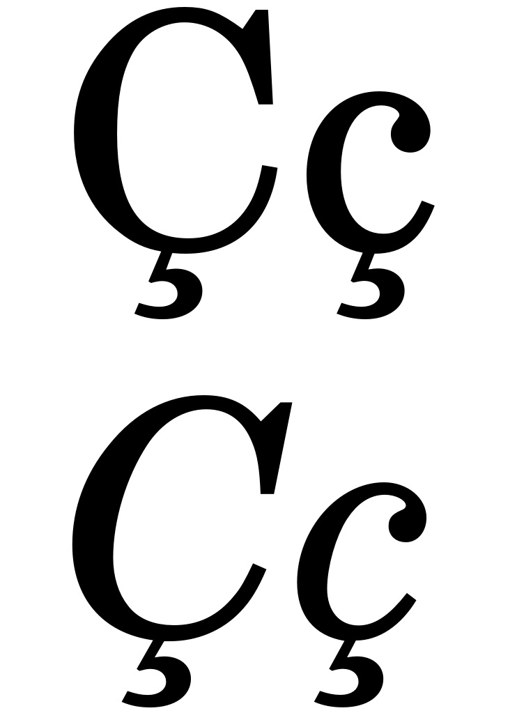 Desenho de Letra Cedilhá para Imprimir e Colorir Pdf