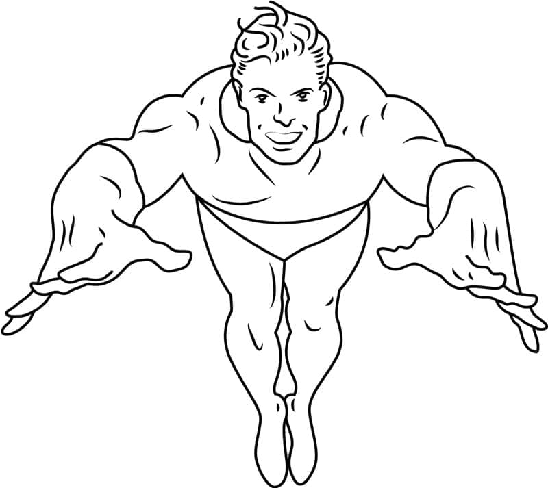 Desenho Aquaman Incrível para Colorir