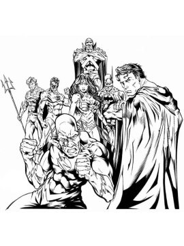 Desenhos de Liga da justiça de Dc Comics para Colorir