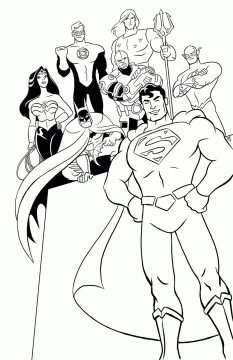Download Desenho Pdf dos Super heróis da Dc para Colorir