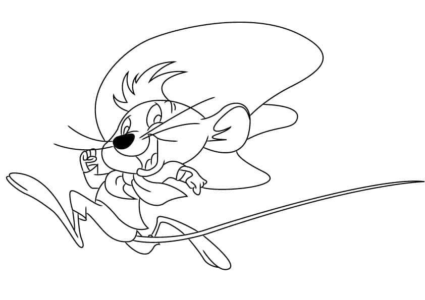 Desenho de Ligeirinho Correndo para Colorir