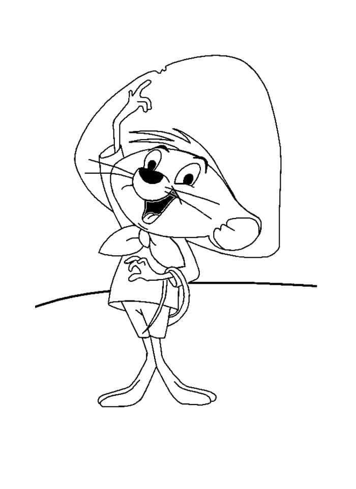 Desenho de Ligeirinho Fofo para Colorir