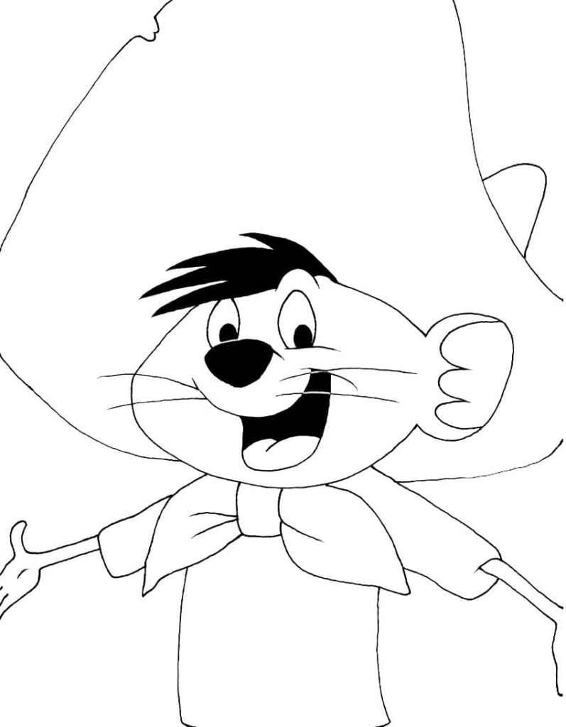 Desenho de Ligeirinho para Imprimir e Colorir