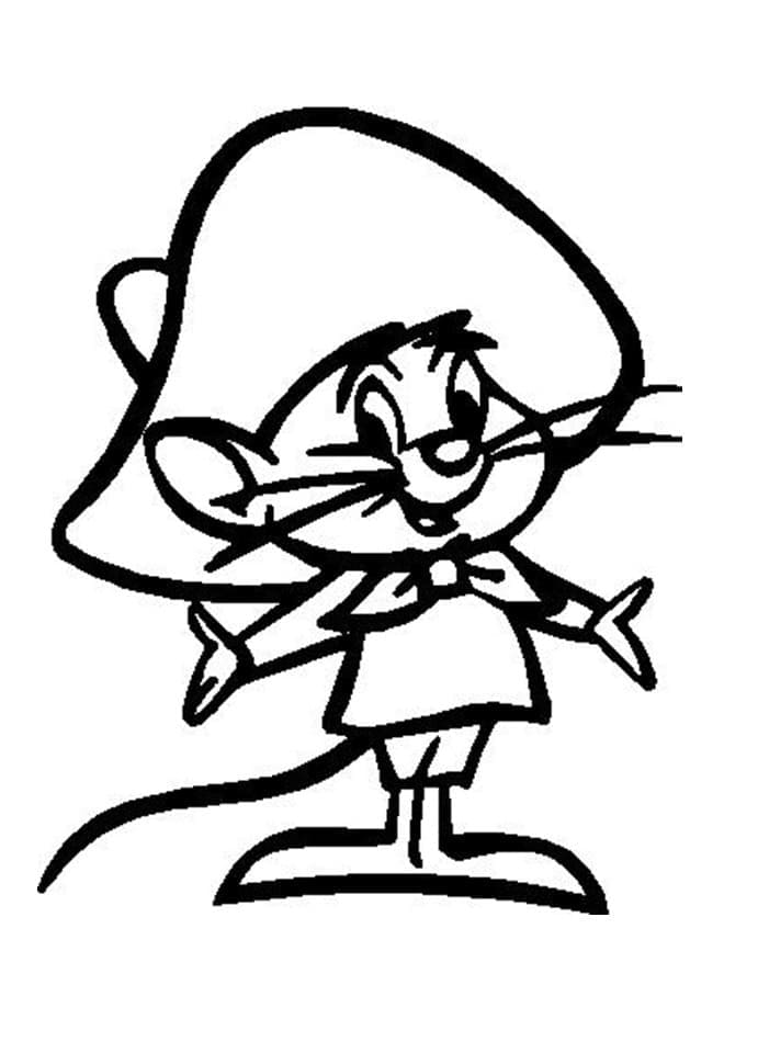 Desenho de Looney Tunes Ligeirinho para Colorir
