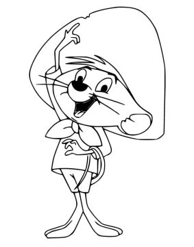Desenho Imprimível de Ligeirinho em Pdf para Colorir