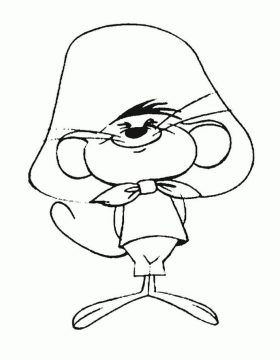 Desenho Looney Tunes Speedy Gonzales para Colorir