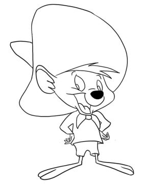 Desenho Speedy Gonzales 1 para Colorir