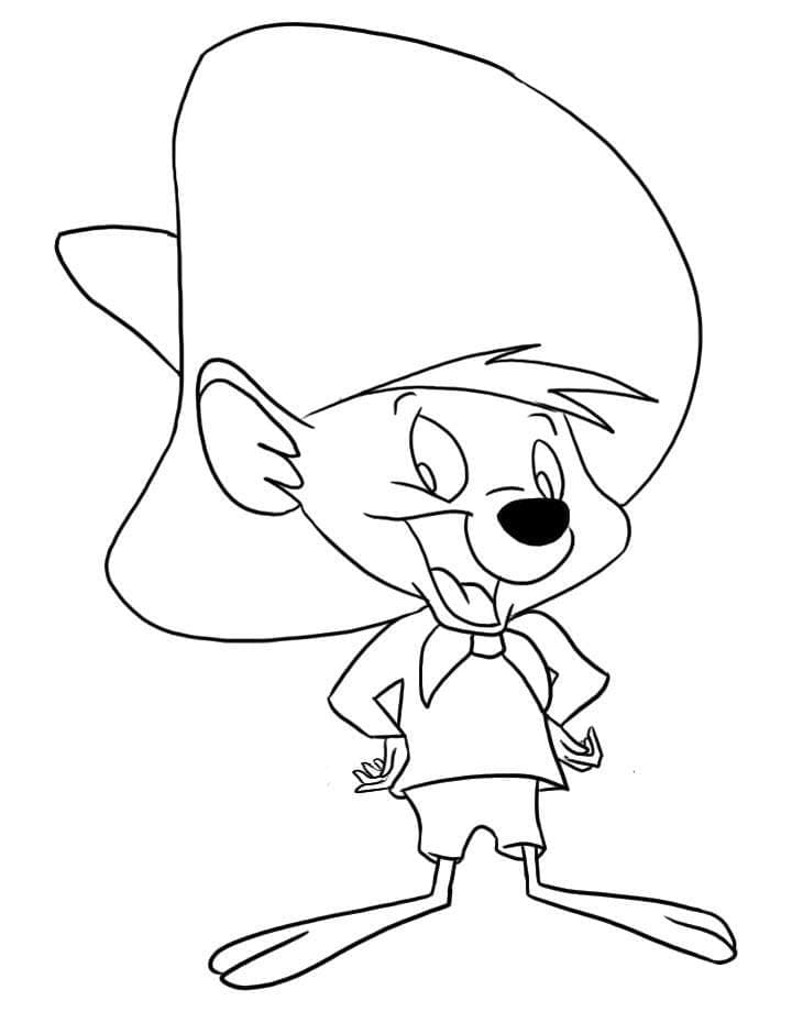 Desenho Speedy Gonzales 1 para Colorir